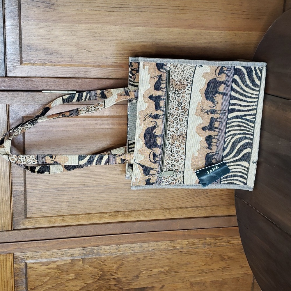 NWT JADE Tapestry Tote Purse Handbag